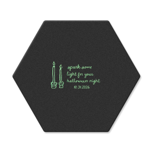 Spark Some Light Coaster Hexagon Coaster (Foil)