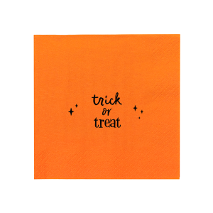 Trick Or Treat Napkin Cocktail Napkin (Large Print)