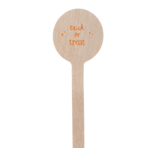 Trick Or Treat Stir Stick Round Stir Stick (Foil)