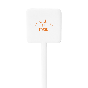 Trick Or Treat Stir Stick Square Plastic Stir Stick (Foil)