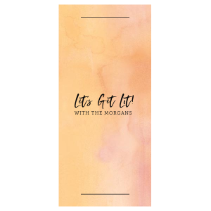 Let's Get Lit Pumpkin Sprinkler Sleeve Sparkler Sleeve (Foil)