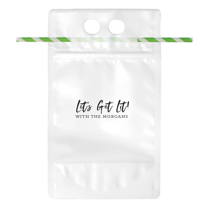 Let's Get Lit Pumpkin Drink Pouch Drink Pouch (Foil)