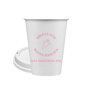 Ghouls Just Wanna Have Fun Cup 12-oz. Single Wall Paper Hot Cup (Ink)