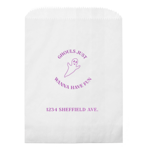 Ghouls Just Wanna Have Fun Bag Cookie Bag (Foil)