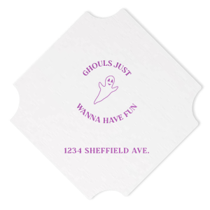 Ghouls Just Wanna Have Fun Coaster Modern Coaster (Foil)
