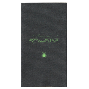 Spider Halloween Napkin Paper Guest Towel (Foil)