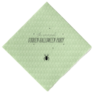 Spider Halloween Napkin Cocktail Napkin (Foil)