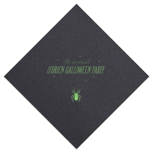 Spider Halloween Napkin Dinner Napkin (Foil)