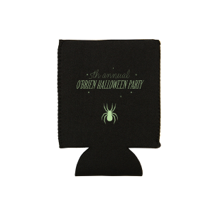 Spider Halloween Can Cooler Flat Can Cooler (Ink)