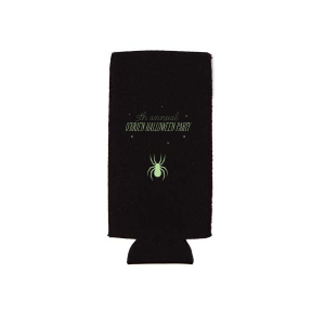 Spider Halloween Can Cooler Flat Can Cooler (Ink)