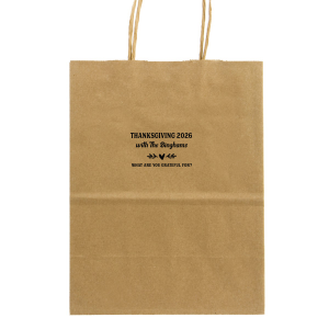 What Are You Thankful For? Bag Gift Bag (Foil)