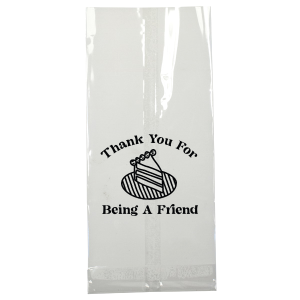 Thank You For Being A Friend Bag Large Cellophane Bag (Foil)
