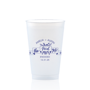 The She Said Yes Cup is perfect for use in Wedding, Engagement and Bridal Shower themed parties and are a must-have for your next event—whatever the celebration!