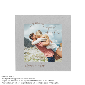 Personalized Wedding Photo Napkins 