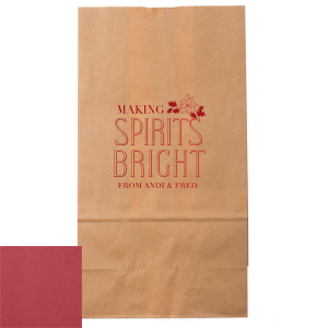 Our personalized Gold Wine Euro Bag with Shiny Convertible Red Foil has a Pointsettia graphic and is good for use in Holiday and Christmas themed parties and can't be beat. Showcase your style in every detail of your party's theme!