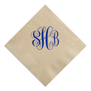 Embrace sophistication with the Fancy Flourish Monogram Napkin, where intertwined initials become art amidst swirls and elegant flourishes. This elegant design offers a bold, personalized statement, perfect for adding a luxurious touch to any event. 