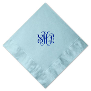 Embrace sophistication with the Fancy Flourish Monogram Napkin, where intertwined initials become art amidst swirls and elegant flourishes. This elegant design offers a bold, personalized statement, perfect for adding a luxurious touch to any event. 