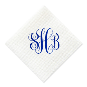 Embrace sophistication with the Fancy Flourish Monogram Napkin, where intertwined initials become art amidst swirls and elegant flourishes. This elegant design offers a bold, personalized statement, perfect for adding a luxurious touch to any event. 