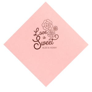 Our personalized Rose Petal Cocktail Napkin with Matte White Foil has a Romantic Roses Bunch graphic and is good for use in Wedding and Shower themed parties and will look fabulous with your unique touch. Your guests will agree!