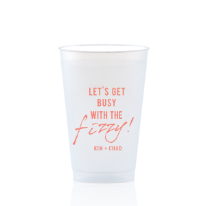 Personalized 10 oz Frost Flex Cup with Matte Light Coral Ink will add that special attention to detail that cannot be overlooked.