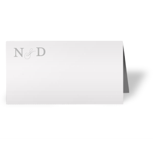 Couple's Initials Place Card