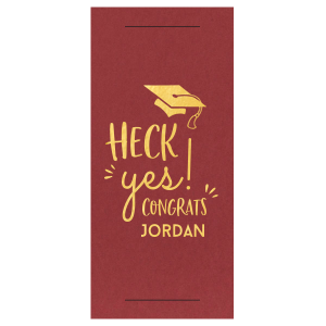 Personalized Stardream Navy Party Pocket with Shiny 18 Kt Gold Foil has a Cap graphic and is good for use in Graduation parties and are a must-have for your next event—whatever the celebration!