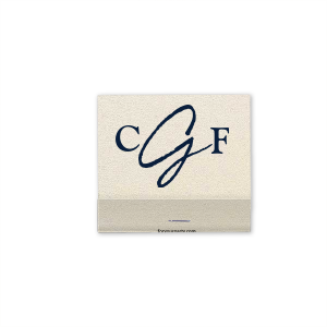 Personalized Shimmer Champagne 30 Strike Matchbook with Matte White Foil can be customized to complement every last detail of your party.