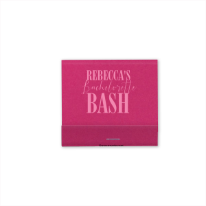 Our personalized Stardream Fuchsia Classic Matchbox with Matte White Foil Color and Shiny Leaf Foil Color has a Diamond graphic and is good for use in Wedding themed parties and will add that special attention to detail that cannot be overlooked.