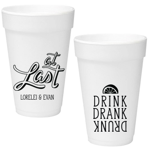 The At Last Drunk Cup is good for use in Food, Drinks themed parties and couldn't be more perfect. It's time to show off your impeccable taste.