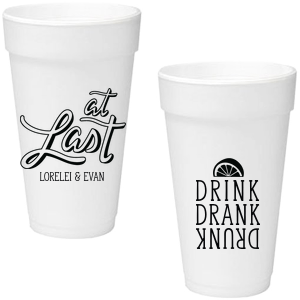 The At Last Drunk Cup is good for use in Food, Drinks themed parties and couldn't be more perfect. It's time to show off your impeccable taste.