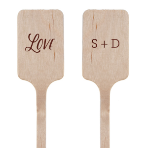 Custom Shiny Merlot Round Stir Stick with Shiny Merlot Imprint Foil Color can't be beat. Showcase your style in every detail of your party's theme!