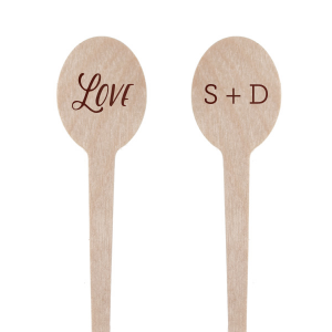 Custom Shiny Merlot Round Stir Stick with Shiny Merlot Imprint Foil Color can't be beat. Showcase your style in every detail of your party's theme!