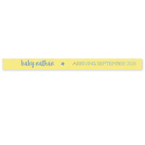 Custom Mimosa 5/8" Satin Ribbon with Shiny Turquoise Foil and a sweet Twinkle Twinkle theme couldn't be more perfect for a baby shower. It's time to show off your impeccable taste.