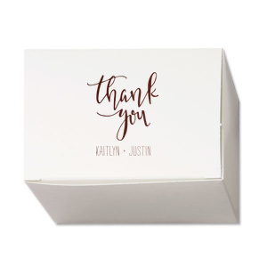 Our custom Shiny Merlot Cake Box with Shiny Merlot Foil Color has a Thank You 2 graphic and is good for use when you need to give away that special treat for a thank you and will make your guests swoon. Personalize your party's theme today.