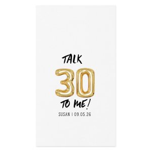 ForYourParty's elegant White Borderless Full Color Cocktail Napkin with Matte Black Ink Digital Print Colors can be customized to complement every last detail of your party.