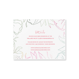 The ever-popular Full Color with Foil Details Card is printed with Full Color Digital Print Design, Shiny Amethyst Imprint Foil and is printed on a 115 lb. Smooth Natural White paper stock and couldn't be more perfect. It's time to show off your impeccable taste.