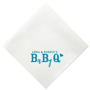 ForYourParty's elegant Crosshatch Turquoise Cocktail Napkin with Satin Teal / Peacock Foil has a Solid Heart graphic and is good for use in Wedding, Hearts, Anniversary themed parties and will look fabulous with your unique touch. Your guests will agree!