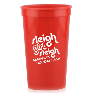 Our Sleigh Girl Sleigh Cup is good for use in Christmas, Words, Holiday themed parties and can't be beat. Showcase your style in every detail of your party's theme!
