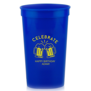 Our Celebrate Beer Mug Cup is good for use in Birthday, Drinking themed parties and can be personalized to match your party's exact theme and tempo.
