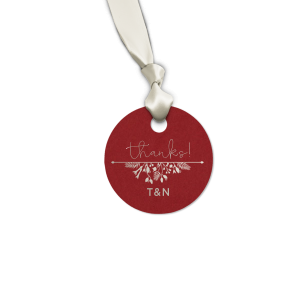 Add heartfelt charm to your favors and gifts with the custom heart-shaped Garden Flourish Gift Tags. Perfect for use in Wedding, Love and Garden themed parties.