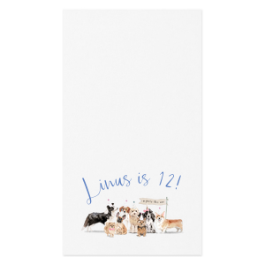 Personalized White Borderless Custom Photo Cocktail Napkin with Matte Periwinkle Ink Digital Print Colors are a must-have for your next event—whatever the celebration!