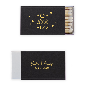 Pop Clink Fizz NYE Matchbox