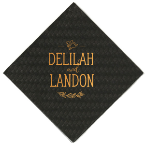 ForYourParty's elegant Woven Vanilla Woven Cocktail Napkin with Shiny Copper Foil has a Simple Garden Frame graphic and is good for use in Floral, Frames themed parties and couldn't be more perfect. It's time to show off your impeccable taste.