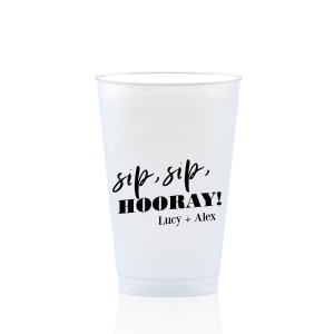 Our custom Matte Black Ink 12 oz Frosted Plastic Cup with Matte Black Ink Cup Ink Colors will give your party the personalized touch every host desires.