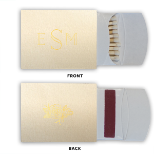 Monogram Flower Matchbox