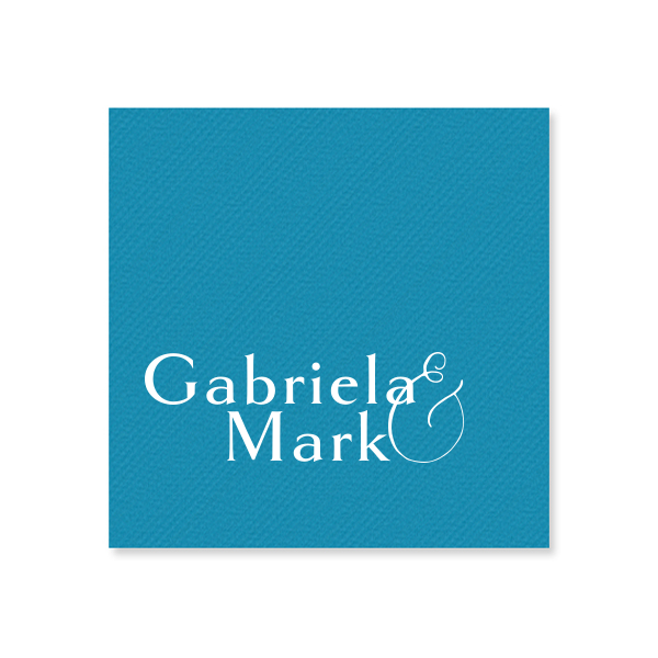 Delicate Ampersand Names Napkin