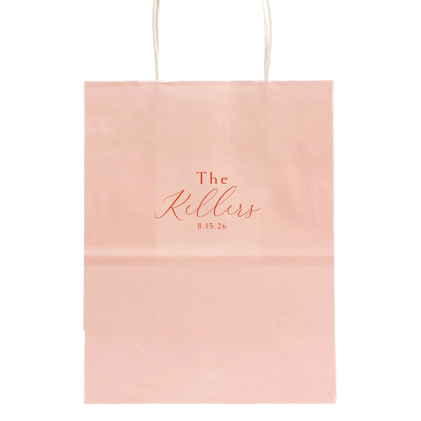 ForYourParty's chic Pink Goodie Bag with Shiny Poppy Foil will look fabulous with your unique touch. Your guests will agree!