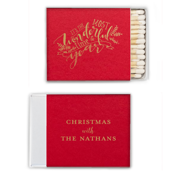 The Most Wonderful Time Holiday Matchbox