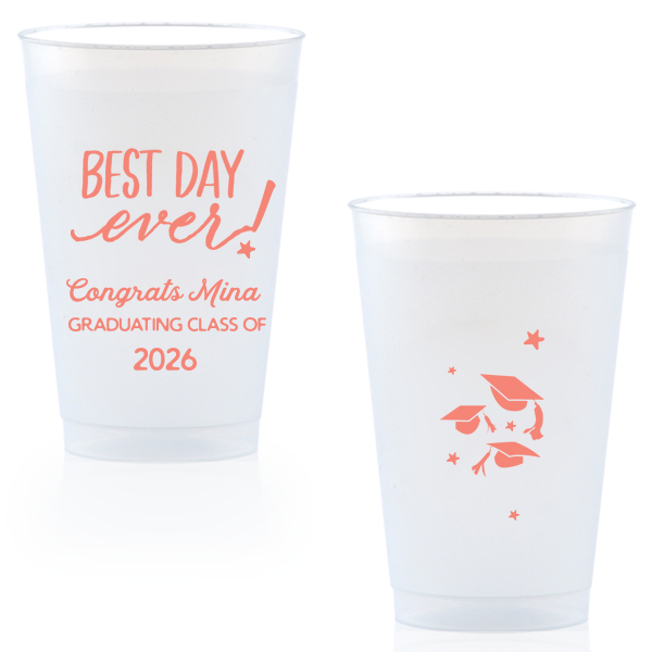 50 Best Grad Day Ever Cup - Personalized 14-oz. Frosted Cup (Ink)
