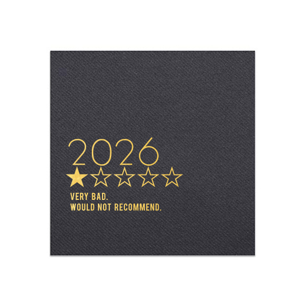 Personalized Black Cocktail Napkin with Shiny 18 Kt Gold Foil can't be beat. Showcase your style in every detail of your party's theme!
